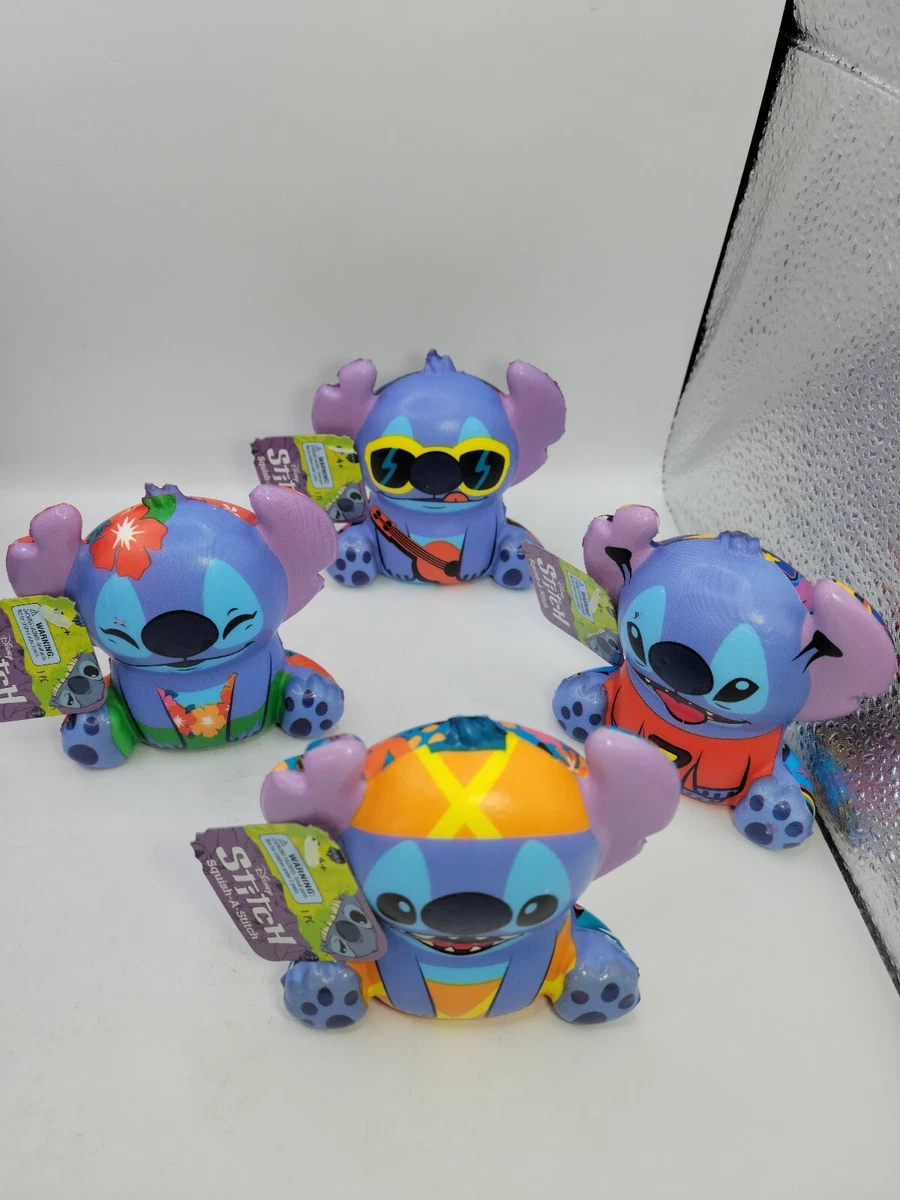 STITCH ~ SQUISH-A-STITCH ~ Complete set of 4 RARE NEW stress ball