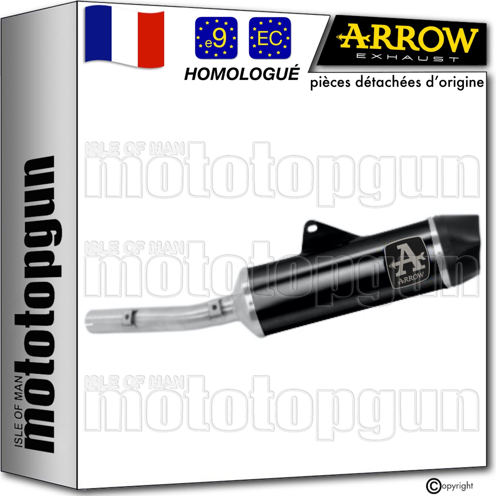 Échappement de prestige Arrow Indy noir pour Kawasaki Ninja 1000 SX Tourer 2024