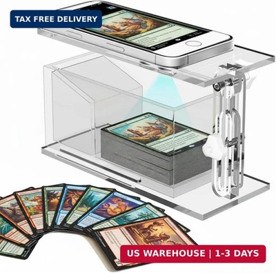 Adjustable Height Trading Card Scanner Stand for MTG & TCG Card Scanner Desk