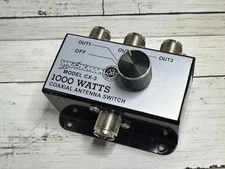 Workman CX-3 3-Position Coax Antenna Switch 1000W Selector – Tested Working