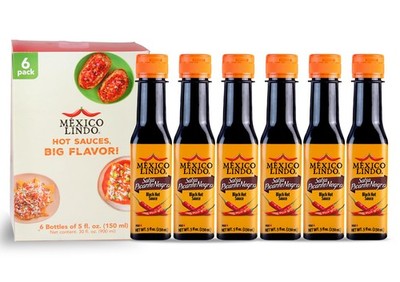 Picante Negra Hot Sauce 5 Oz Pack of 6 Habanero Flavor Perfect Marinade