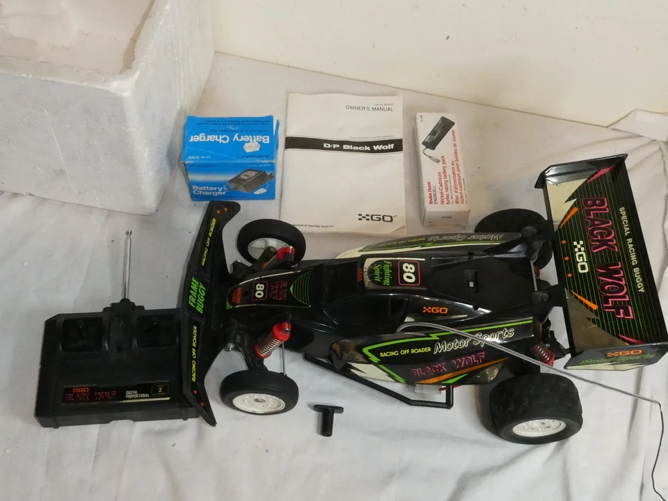 vintage Radio Shack GO Black Wolf Special Racing Buggy Box Manual R/C car 604101 - Image 2 of 4