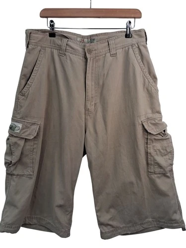 Mac Gear Cargo Shorts Size 34 Men's Khaki Pockets Outdoor Casual Style Preloved