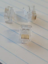 20pcs Telephone Modular Plug RJ-21 Connector for Phone Handset