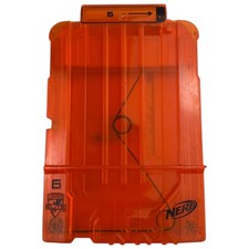 Nerf N-Strike Elite 6-Dart Clip System Magazine Orange See-Through B20Q