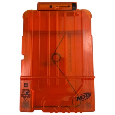 Nerf N-Strike Elite 6-Dart Clip System Magazine Orange See-Through B20Q