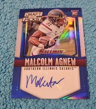 2015 Prizm Draft Picks Malcolm Agnew S Illinois Blue Rookie Autograph 73/75 #215