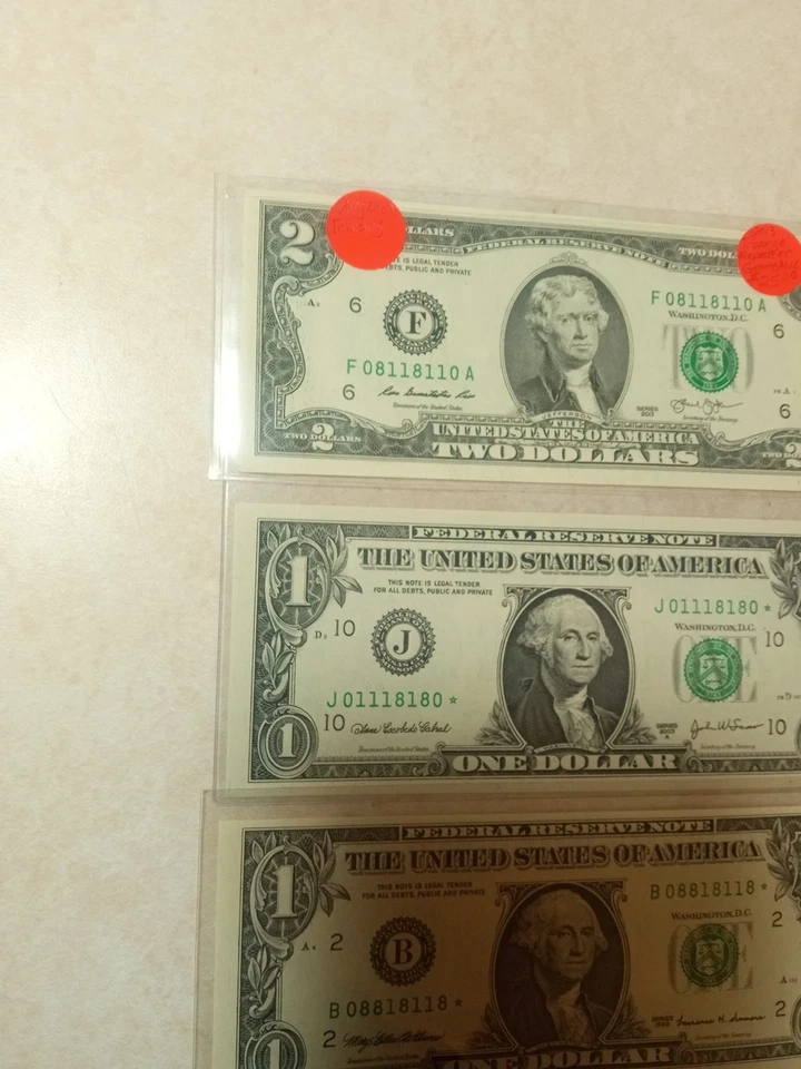 😎-Four Set Notes Zeros Ones And Eights/2-stars/1-57 S.C. Binary. - Image 4 of 4