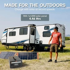 Portable 537.6Wh Power Station Explorer 600W LiFePO4 Battery Solar Generator New