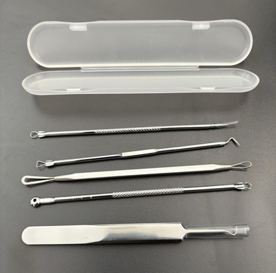 Tweezer Tool Kit Acne Needle Blackhead Remover Pimple Blemish Extractor