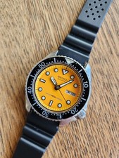 Seiko Orologio Subacqueo Vintage 150m Arancione 6458 Quarzo Misura Ragazzo
