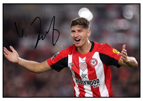 11070. Vitaly Janelt Signed Pictures (A4 Prints) Brentford Bochum Leipzig etc.