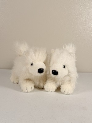 2 Ganz Webkinz SAMOYED  Dog Plush White Stuffed Animal Collectible Toy No Code