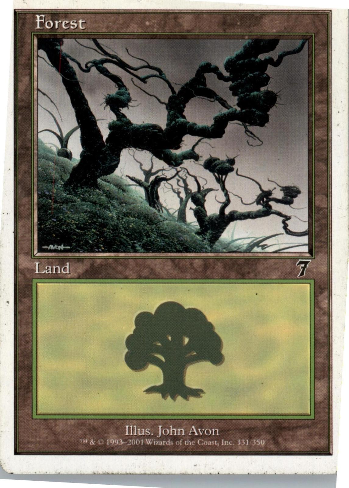 Forest (331) 331 Land 7th Edition Magic: The Gathering Near Mint