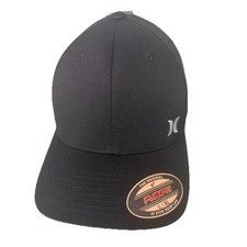 Hurley Men's Black M Icon Flexfit Stretch Cap Size L/XL New