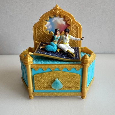 Disney Aladdin Jasmin Spieluhr Schmuck Schmuckkästchen spielt ''Eine ganz neue Welt''