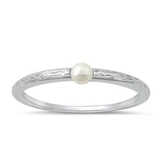 Freshwater Pearl Beautiful Fashion Ring New .925 Sterling Silver Band Sizes 4-10