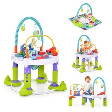 4-in-1 Baby Foldable Bouncer Activity Center Play Mat Activity Chair Push Walker