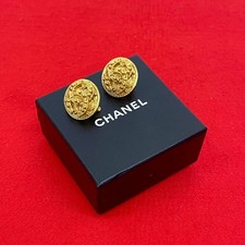 Chanel Coco Mark Earrings Women Gold One Size 611851
