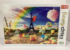 TREFL Funny Cities Sweets In Paris 1000 Piece Jigsaw Puzzle 18x26" SEALED