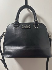 kate spade new york Women s Black Solid Satchel Zip Top Lined, Inner Pockets