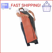 Homsolver Thick Rubber Waterproof Apron, Adjustable Heavy Duty Dishwashing Apron