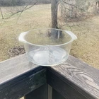 Vintage PYREX 344 Straight Side Clear Glass Mixing Bowl Handles 3QT Oven Ware
