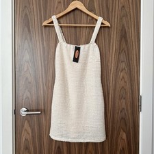 Urban Outfitters Archive Cream Lace Square Neck Cami Mini Dress Small NEW £39