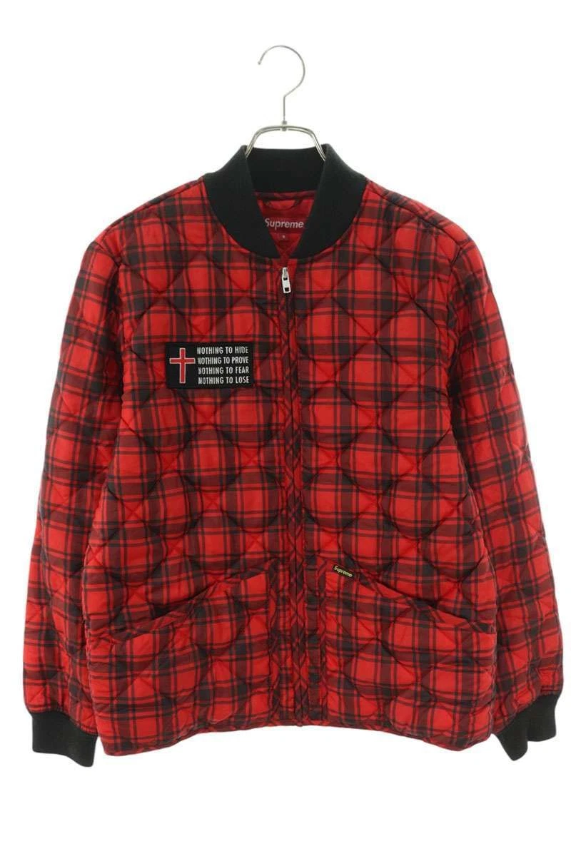 Blouson veste de travail matelassée Supreme taille S blouson zippé à carreaux occasion SS13