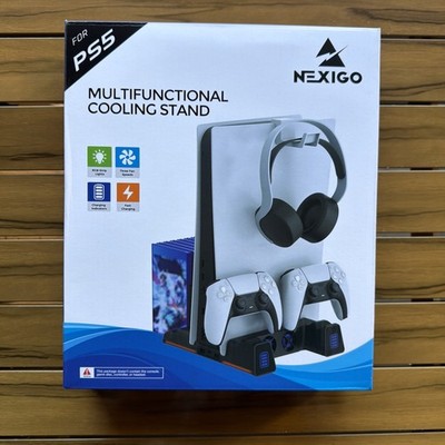NexiGo PS5 Vertical Stand with Headset Holder Multifunctional Stand with Cooling
