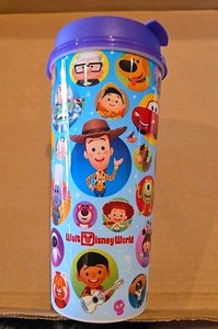 Walt Disney World Resort Reusable Refillable 16 OZ Mug Pixar Purple Lid