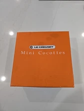 NEW Le Creuset Stoneware Set of 4 Mini Cocottes IOB Unused