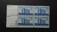 #1074 3c Booker T Washington Plate Block #25381 LL MNH OG VF