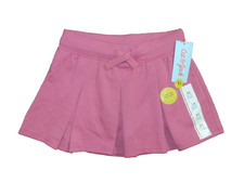 Cat & Jack Girl's Pleated Skort Size XS (4/5) Flexible Drawstring Pink Rose NWT