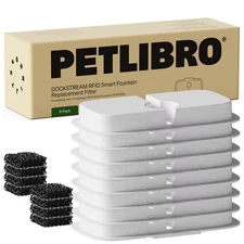 PETLIBRO - Dockstream RFID Smart Fountain Replacement Filters(8 Pack) - White