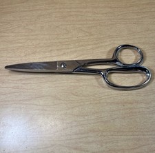 Gingher Chrome Utility Shears 8 Blunt Tip For Heavy Fabric. Mexico.
