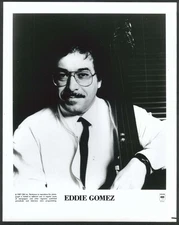 Eddie Gomez Columbia Records 8x10 photograph 1987