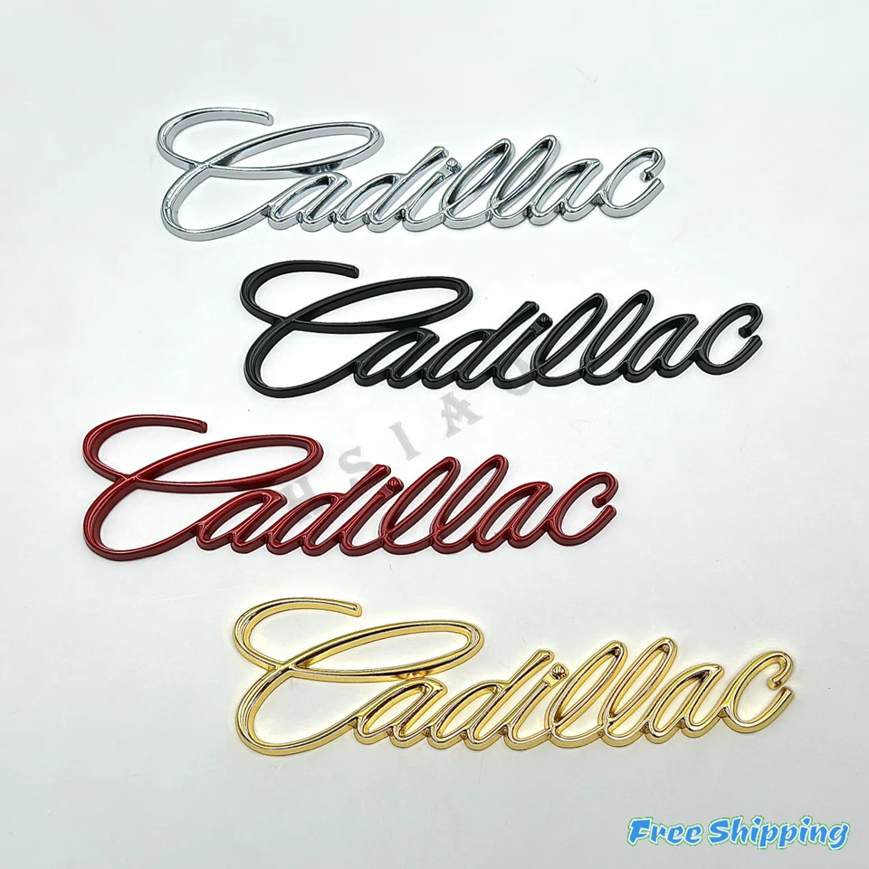 Pegatina emblema trasero dorado 3D maletero maletero placa de metal XT6 CT4 Escalade ESV ATX XTS Foto 4 de 4