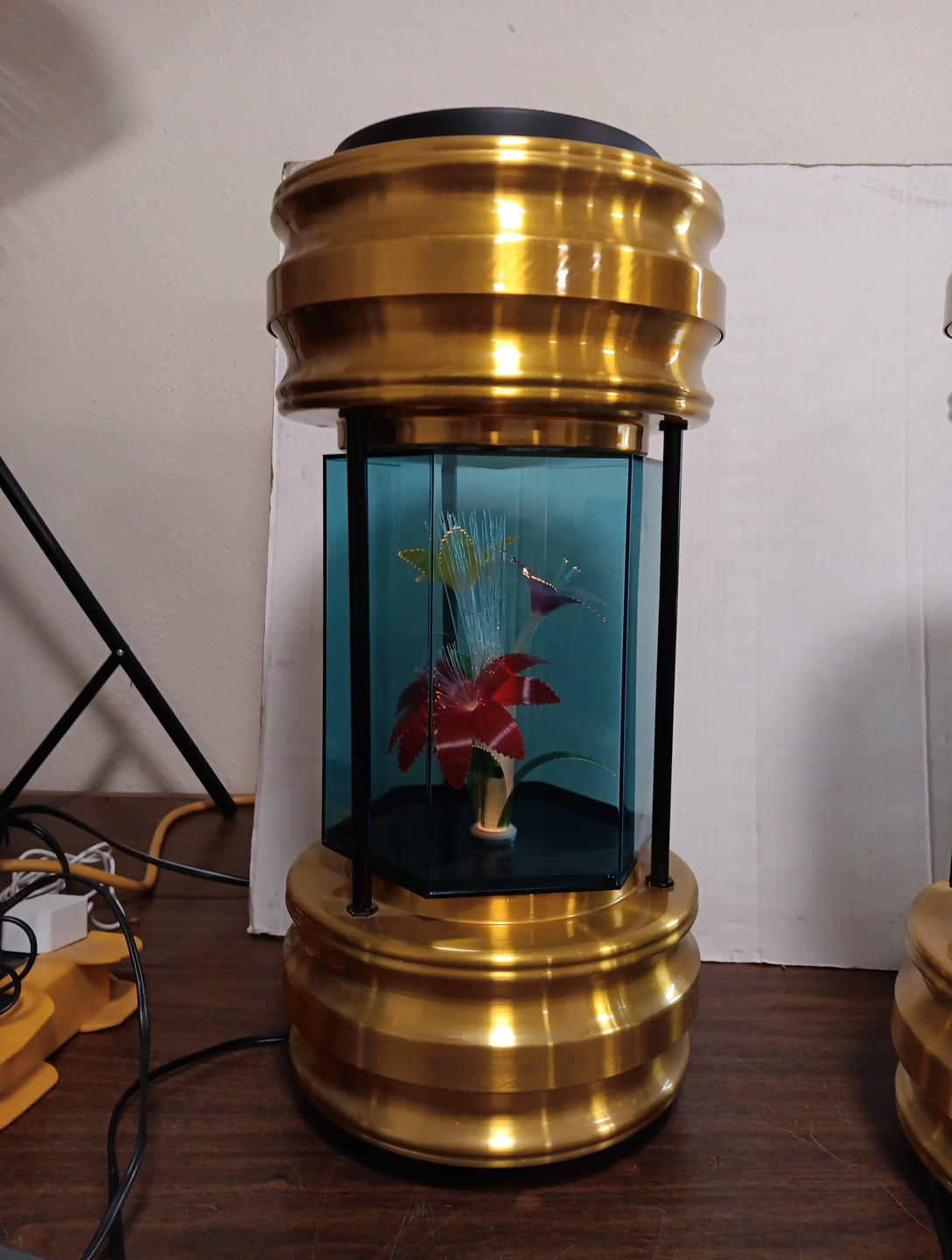Vintage 1970's Rotating Fiber Optic Flower Lamp | eBay