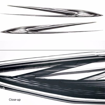 Glastron GT 249 Boat Hull Decals 05732004 | Black / White (Set of 2)