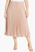NWT City Chic Pleated Pink Skirt Size US18 (M)