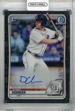 2020 Topps Bowman Draft Daniel Cabrera Chrome Draft Auto Black /75