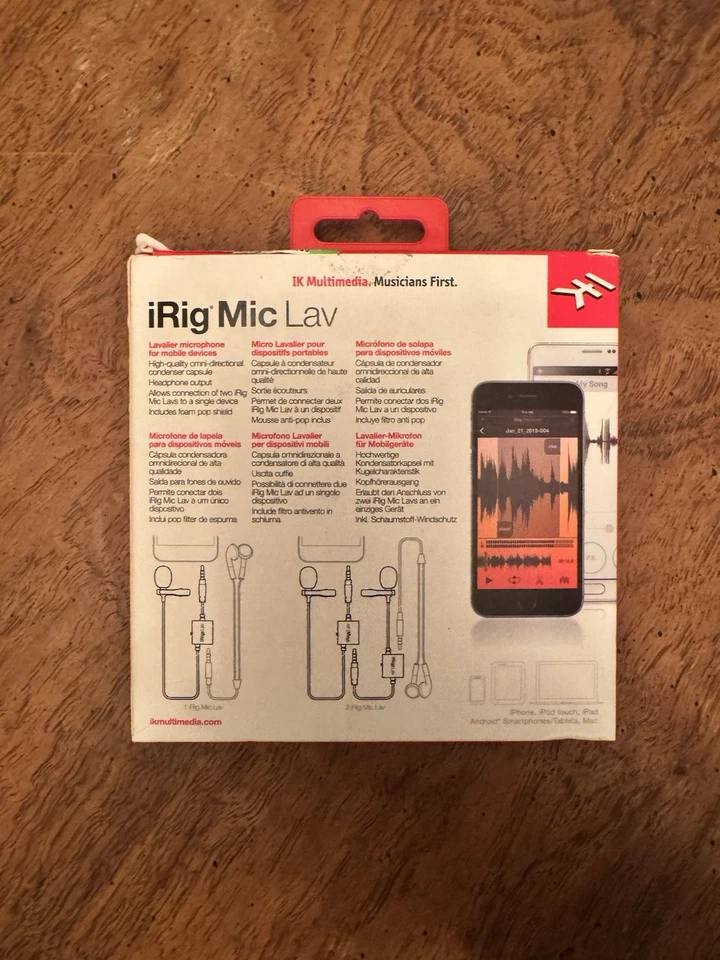 IK MULTIMEDIA IRIG MIC LAV FOR MOBILE DEVICES - NEW IN BOX - Image 2 of 2