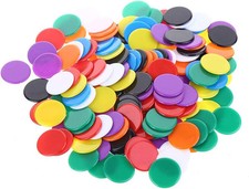 SULOLI 160 Pieces Colored Counting Bingo Chips Plastic Counters for Kids Educat