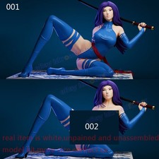 Psylocke Lady Sit 1/8 1/4 1/3 1/2 Model Kit Unpainted Unassembled 3D Print 2 Ver