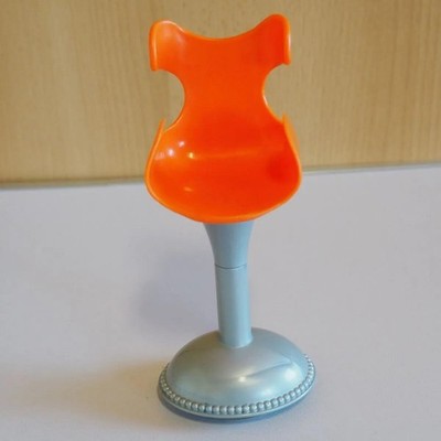 Mattel Barbie Stuhl Orange Silber Puppenmöbel Zubehör ca. 15 cm Vintage Sessel