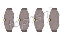 Topran Bremsbelagsatz, Scheibenbremse Vorderachse U.A. FüR Nissan, Opel, Renault