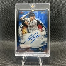 2024 Topps Finest - Finest Autographs Anthony Volpe #FA-AV Blue Refractor /99 