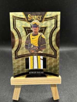 2025 Panini Select Selective Swatches - Ethan Salas - Gold Vinyl 1/1 Padres SSP