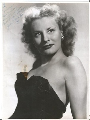 Großes Foto - Maureen o Hara - Widmung - Autogramm Kino Schauspielerin 1940er